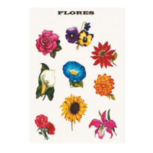 Affiche rétro Kitsch Kitchen - Kindergarten LES FLEURS - 70 x 50 cm