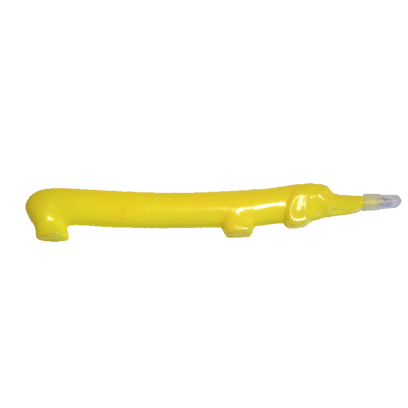 Stylo bille rigolo TECKEL Jaune