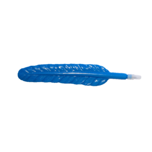 Stylo bille rigolo PLUME bleu