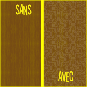 Papier adhésif plastifié Kitsch Kitchen CIRCLES transparent à texture - Rouleau de 200 x 45 cm