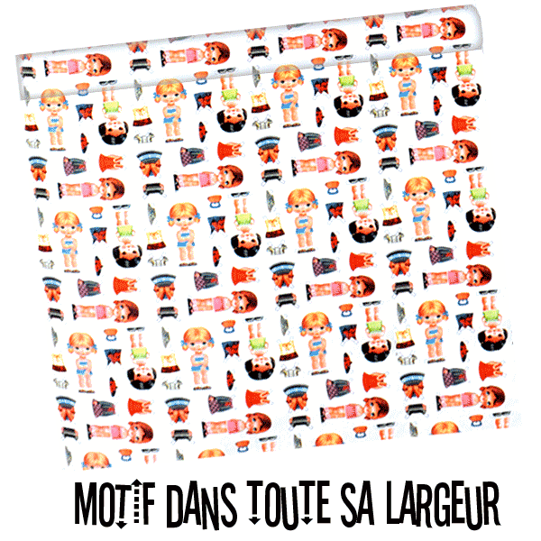 Papier adhésif plastifié Kitsch Kitchen PAPERDOLLS - Rouleau de 200 x 45 cm – Image 2