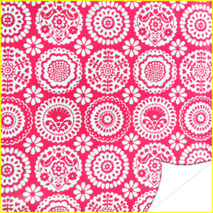 Papier adhésif plastifié Kitsch Kitchen PALOMA - Rouleau de 200 x 45 cm