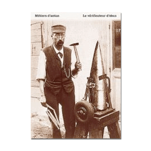 Carte postale - n° 098 - Le vérificateur d'obus - Les métiers d'antan