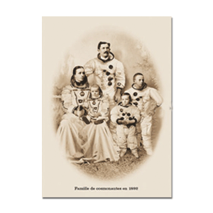 Carte postale - n° 277 - Famille de cosmonautes - Les beaux dimanches