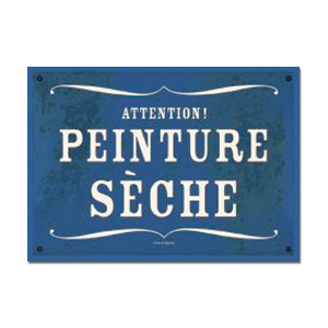 Carte postale - n° P323 - ATTENTION, PEINTURE SÈCHE - Les petits panonceaux postaux