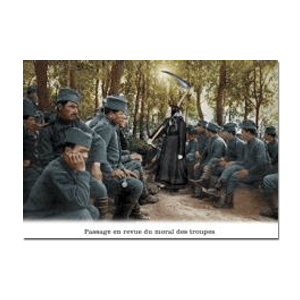 Carte postale - n° 391 - Passage en revue du moral des troupes - Féeries militaires