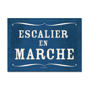 Carte postale - n° P544 - ESCALIER EN MARCHE - Les petits panonceaux postaux