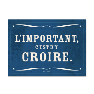 Carte postale - n° P548 - L'IMPORTANT, CEST D'Y CROIRE - Les petits panonceaux postaux