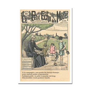 Carte postale - n° 613 - Le Petit Echo de la Mode - Une série Plonk & Replonk - A la campagne, une partie de fossoyi-fossoyo