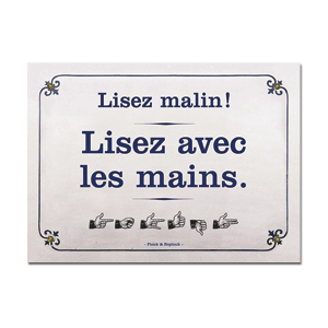 Carte postale - n° P676 - Lisez malin, misez avec les mains - Les petits panonceaux postaux