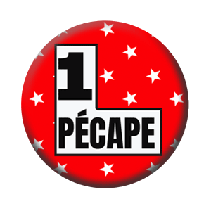 Badge 37mm – 1 pécape – Rouge