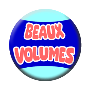 Badge 37mm – Beaux volumes – Bleu