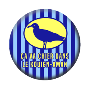 Badge 37mm – Ça va chier dans le kouign-aman - Bleu