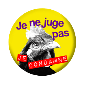 Badge 37mm – Je ne juge, je condamne