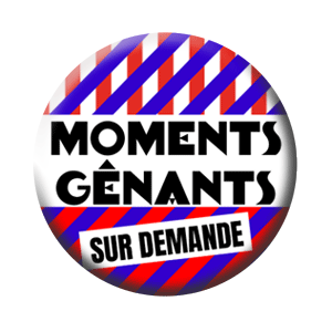 Badge 37mm – Moments gênants sur demande