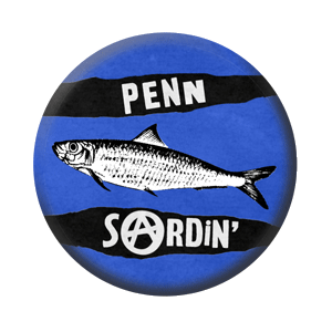 Badge 37mm – Penn Sardin’ – Classic bleu foncé