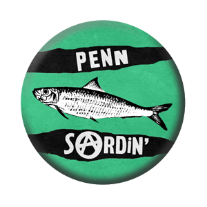 Badge 37mm – Penn Sardin’ – Classic vert