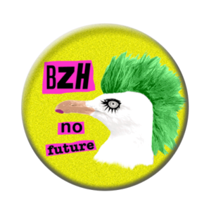 Badge ou aimant 56mm - BZH no future