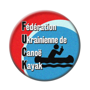 Badge ou aimant 56mm - F.U.C.K. Fédération Ukrainienne de Canoë Kayak