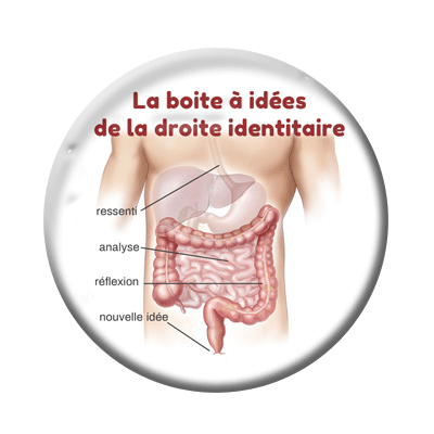 Badge ou aimant 56mm - La boite à idées de la droite identitaire