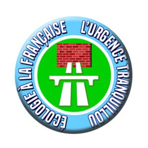 Badge ou aimant 56mm - Écologie à la française : l’urgence tranqulilou