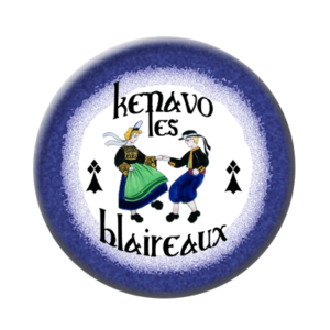 Badge ou aimant 56mm - Kenavo les blaireaux – Assiette