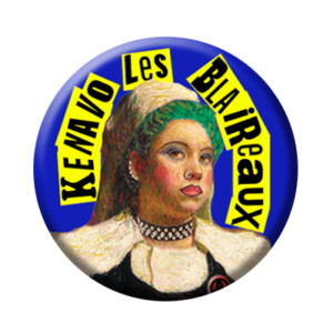 Badge ou aimant 56mm - Kenavo les blaireaux – Bigouden blue
