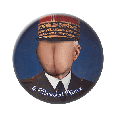 Badge ou aimant 56mm - Le Maréchal Péteux