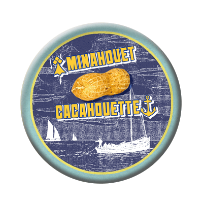 Badge ou aimant 56mm - Minahouet Cacahouette