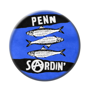Badge ou aimant 56mm - Penn Sardin’ – Bleu