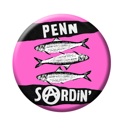 Badge ou aimant 56mm - Penn Sardin’ – Rose
