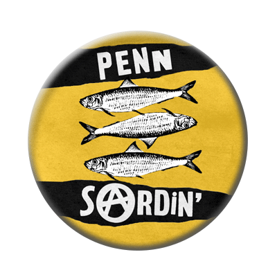 Badge ou aimant 56mm - Penn Sardin’ – Jaune