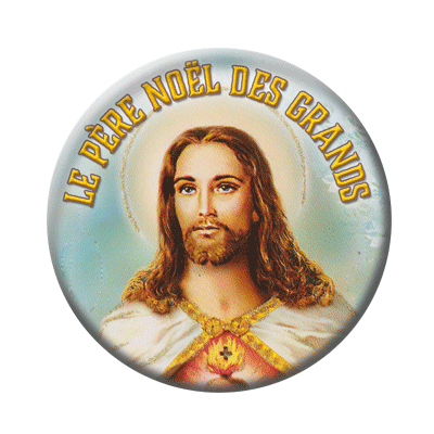 Badge ou aimant 56mm - Le Père Noël des grands