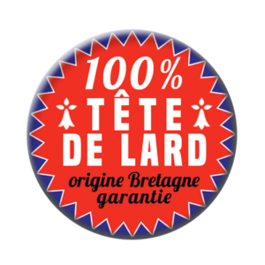 Badge ou aimant 56mm - 100 % Tête de Lard – Origine Bretagne Garantie