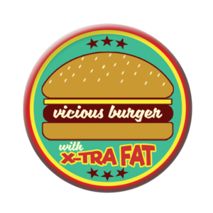Badge ou aimant 56mm - Vicious burger