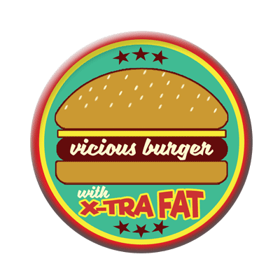 Badge ou aimant 56mm - Vicious burger