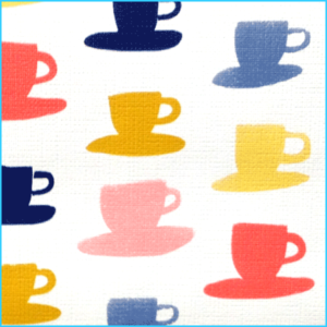 Toile cirée largeur 140 cm CUPS – Le mètre 10€