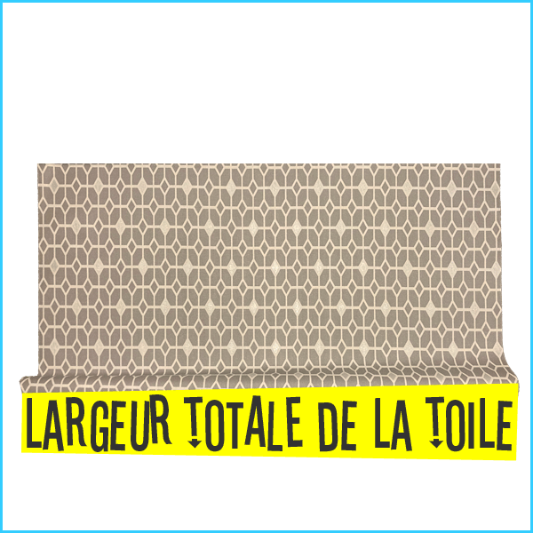 Toile cirée largeur 140 cm DELUXE Grey – Le mètre 15€ – Image 2