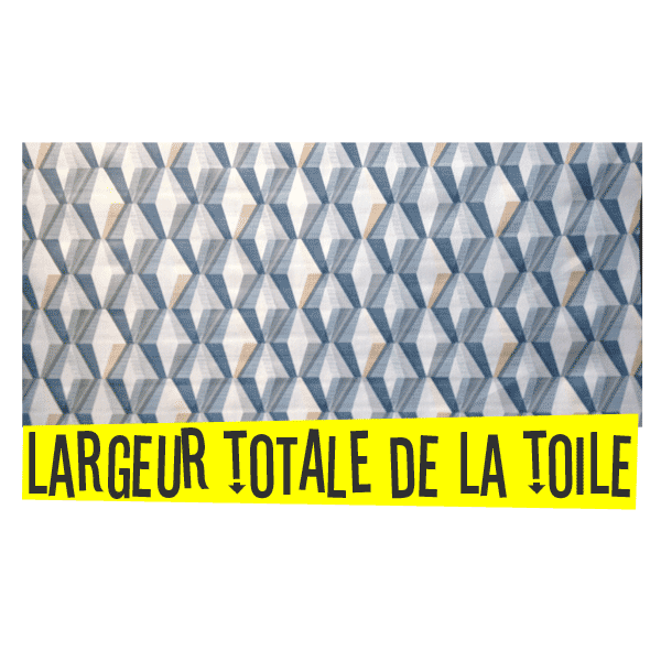 Toile cirée largeur 140 cm LOSANGES – Le mètre 10€ – Image 3