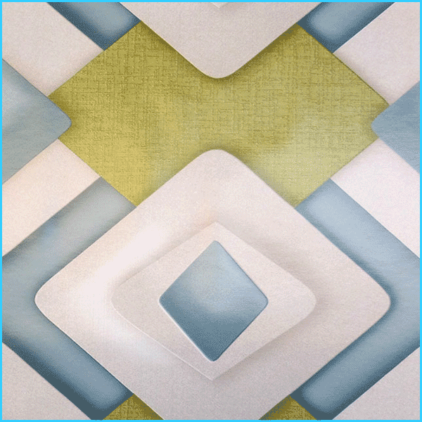 Toile cirée largeur 140 cm TILES Cyan – Le mètre 10€ – Image 2