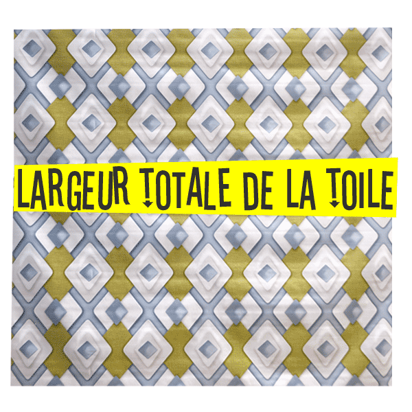 Toile cirée largeur 140 cm TILES Cyan – Le mètre 10€ – Image 3
