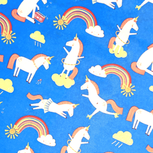 Papier cadeau LICORNE 70 x 50 cm