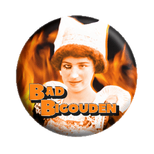 Badge 37 mm – Bad Bigouden - Flammes