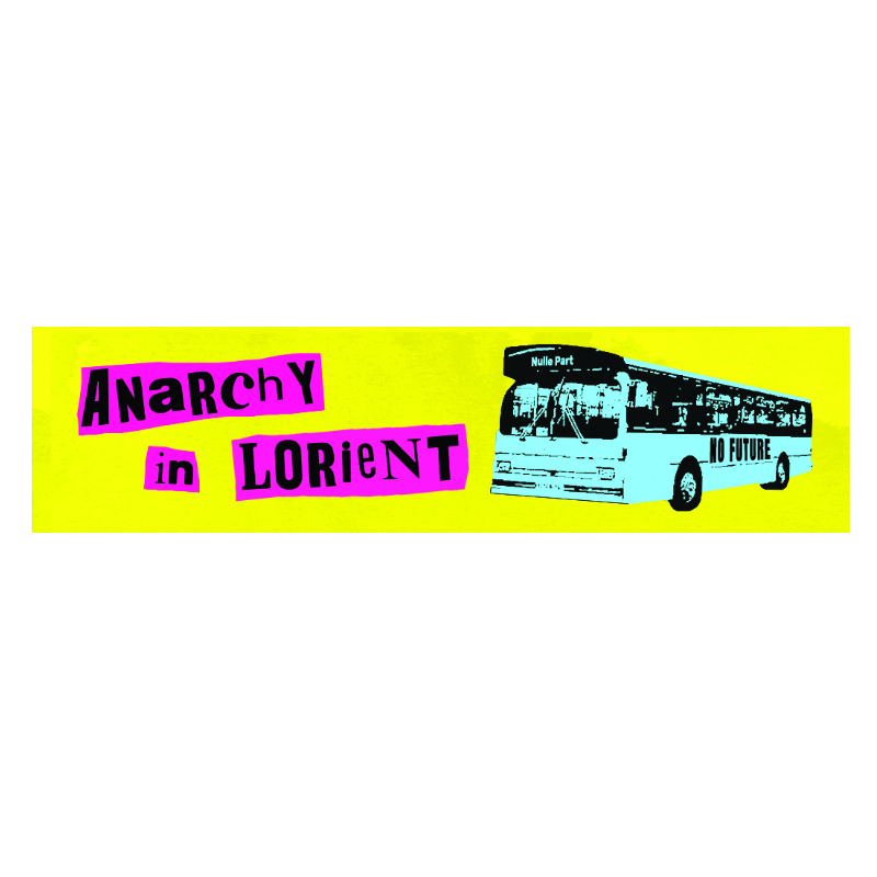 Autocollant 17x4 cm – Anarchy in Lorient