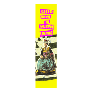 Autocollant 17x4 cm – God save the Queen (Amann)
